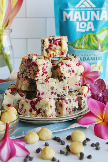 Macadamia Raspberry Dark Chocolate Freezer Fudge
&ndash; Hawaiian Host X Mauna Loa