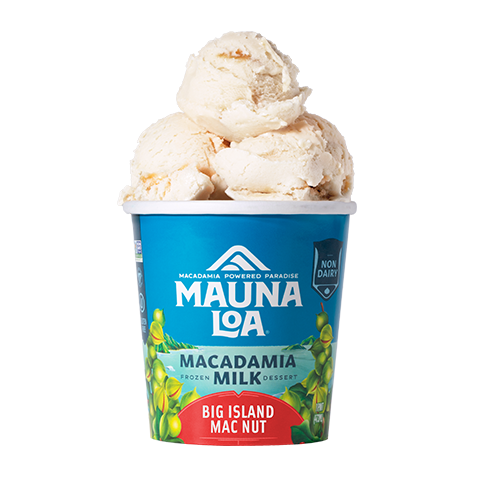 Non-Dairy Ice Cream - Big Island Mac Nut - Hawaiian Host X Mauna Loa