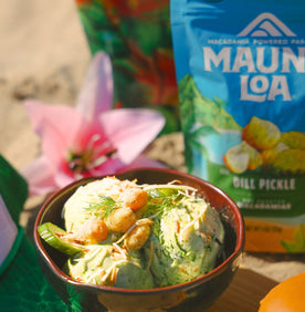Fatty Mart × Mauna Loa — Dill Pickle Macadamia Crunch Ice Cream
