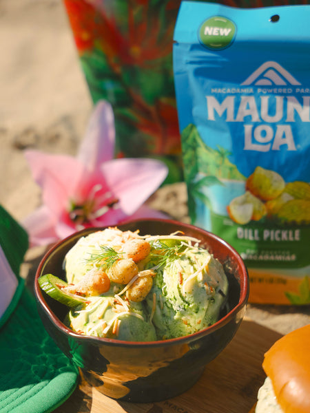Fatty Mart × Mauna Loa — Dill Pickle Macadamia Crunch Ice Cream