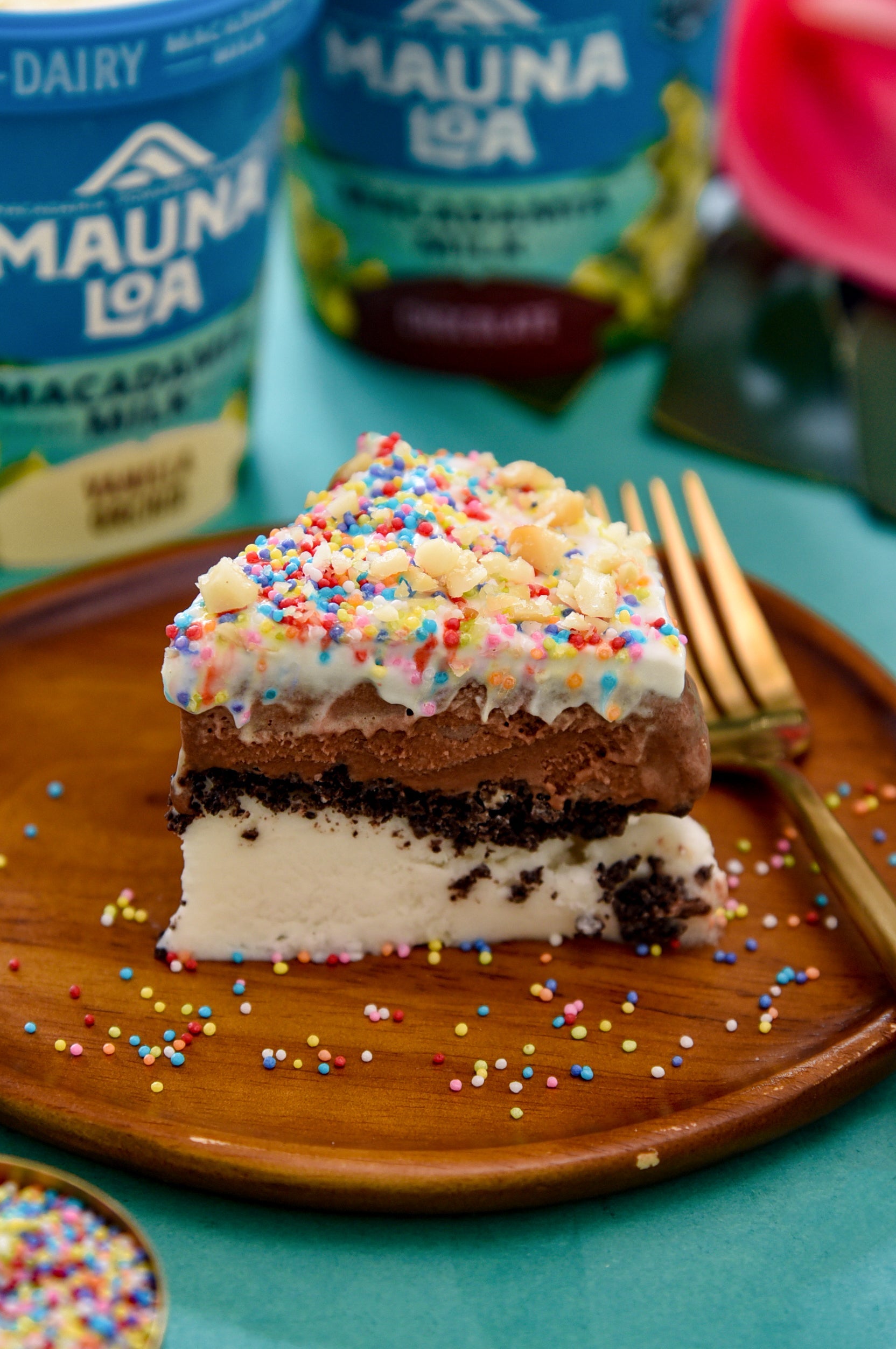 Mauna Loa's Dairy-Free Layered Ice Cream Cake