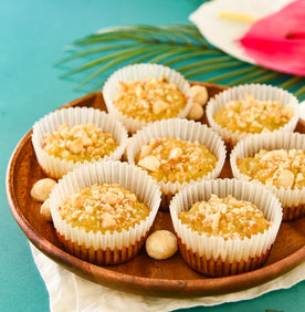 Mauna Loa's Grain-Free Macadamia Nut + Banana Muffins