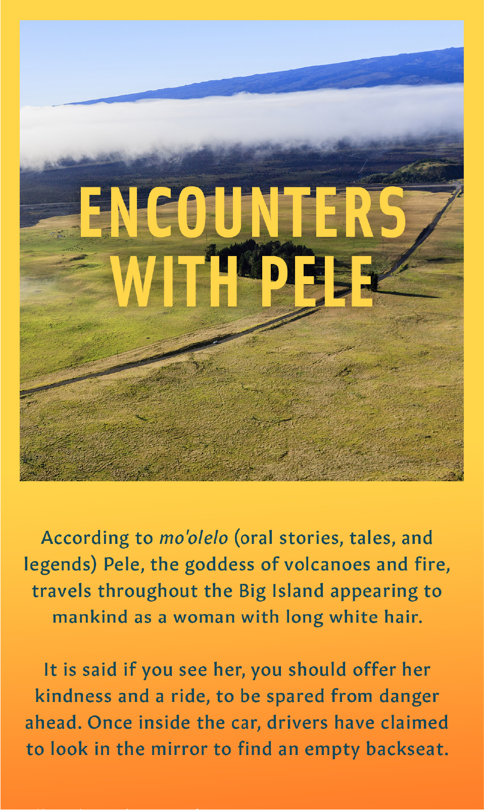 Encounters with Pele