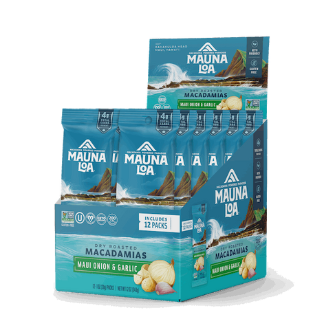 Flavored Macadamias - Maui Onion & Garlic Snack Macs