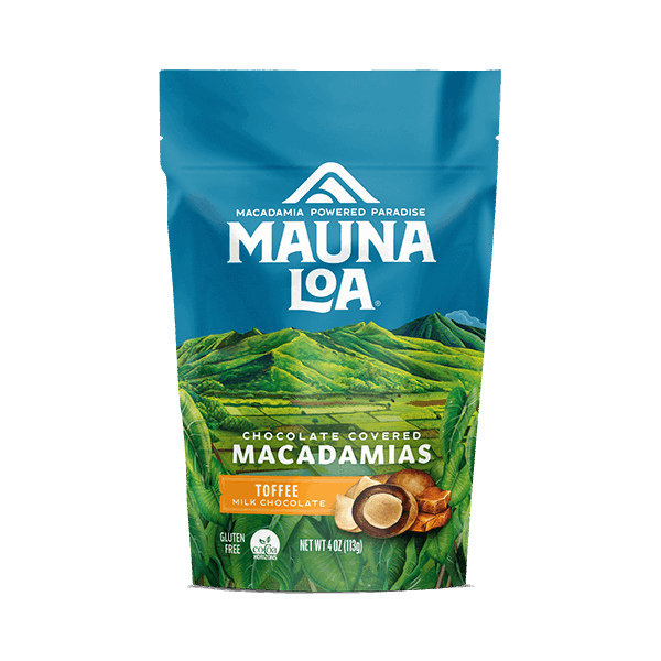 Chocolate Covered Macadamias - Milk Chocolate Toffee Small Bag - Hawaiian Host X Mauna Loa Gallery Fullscreen Image
