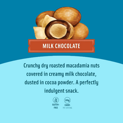 Chocolate Covered Macadamias - Milk Chocolate Medium Bag