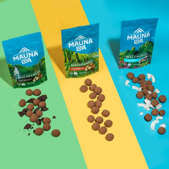 Chocolate Covered Macadamias - Milk Chocolate Coconut Medium Bag