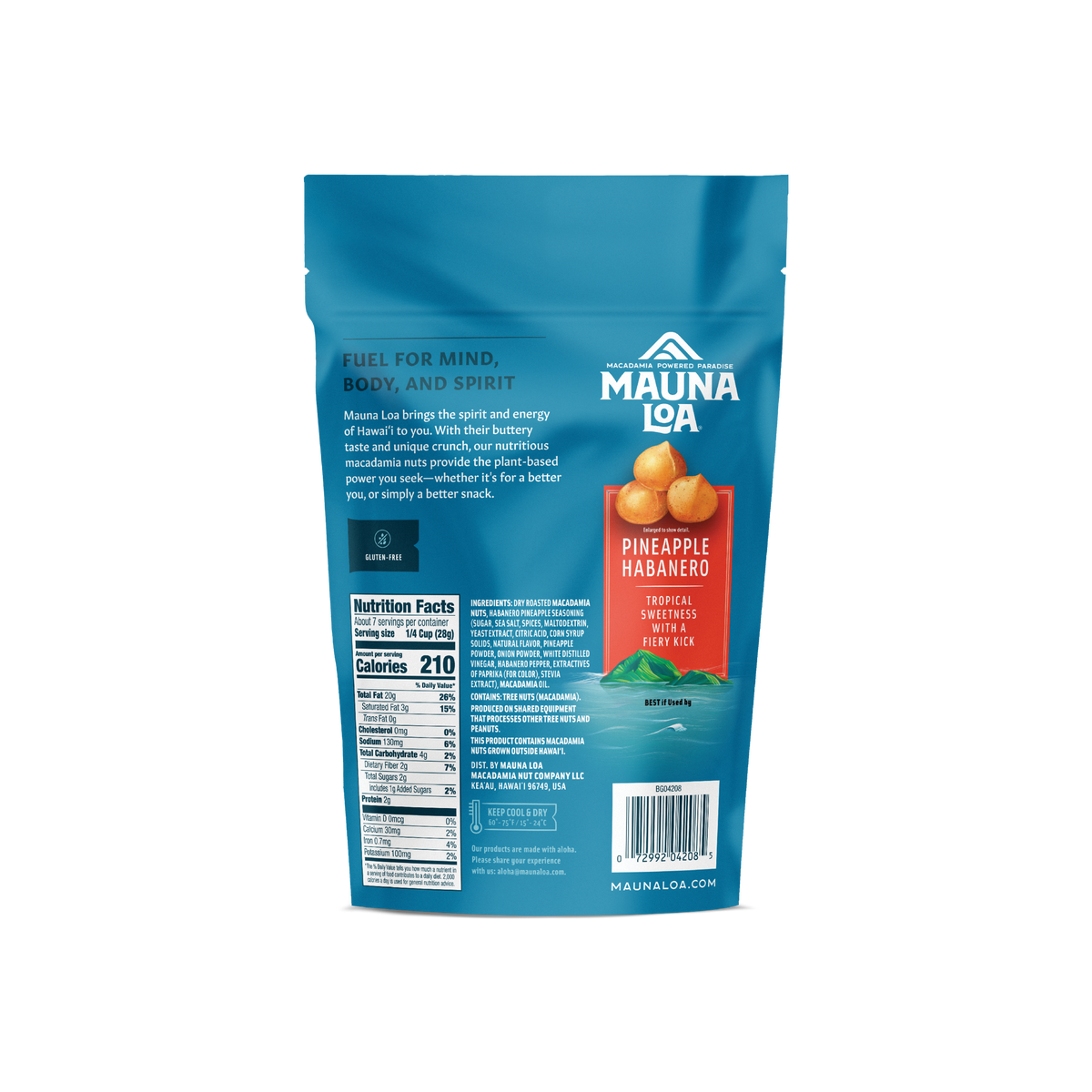 Flavored Macadamias - Pineapple Habanero Medium Bag Gallery Fullscreen Image