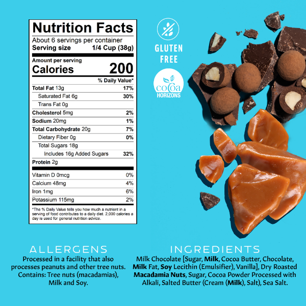 Chocolate Covered Macadamias - Milk Chocolate Toffee Medium Bag Gallery Fullscreen Image