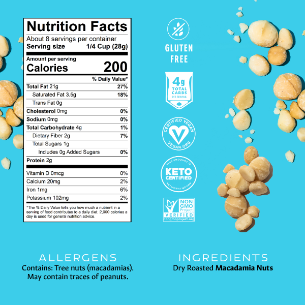 Flavored Macadamias - Unsalted Medium Bag Gallery Fullscreen Image